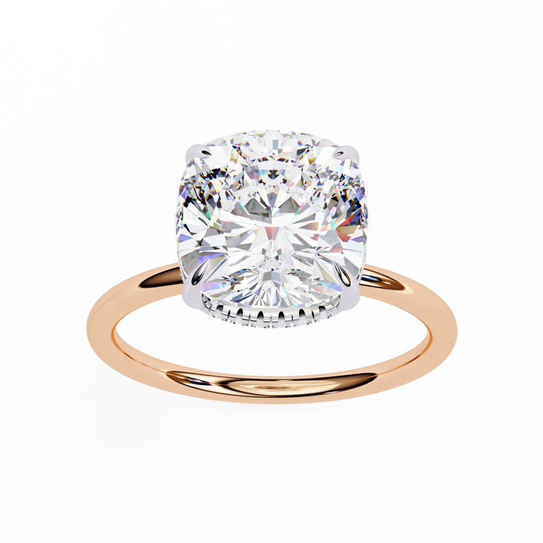 Minimal Luxe Cushion-Cut Silver Ring | 925 Sterling Silver