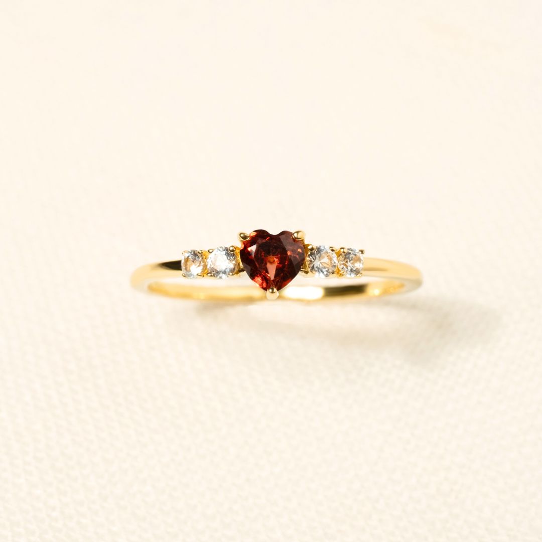 Orope's Crimson Secret 925 Hallmarked Pure Silver Ring