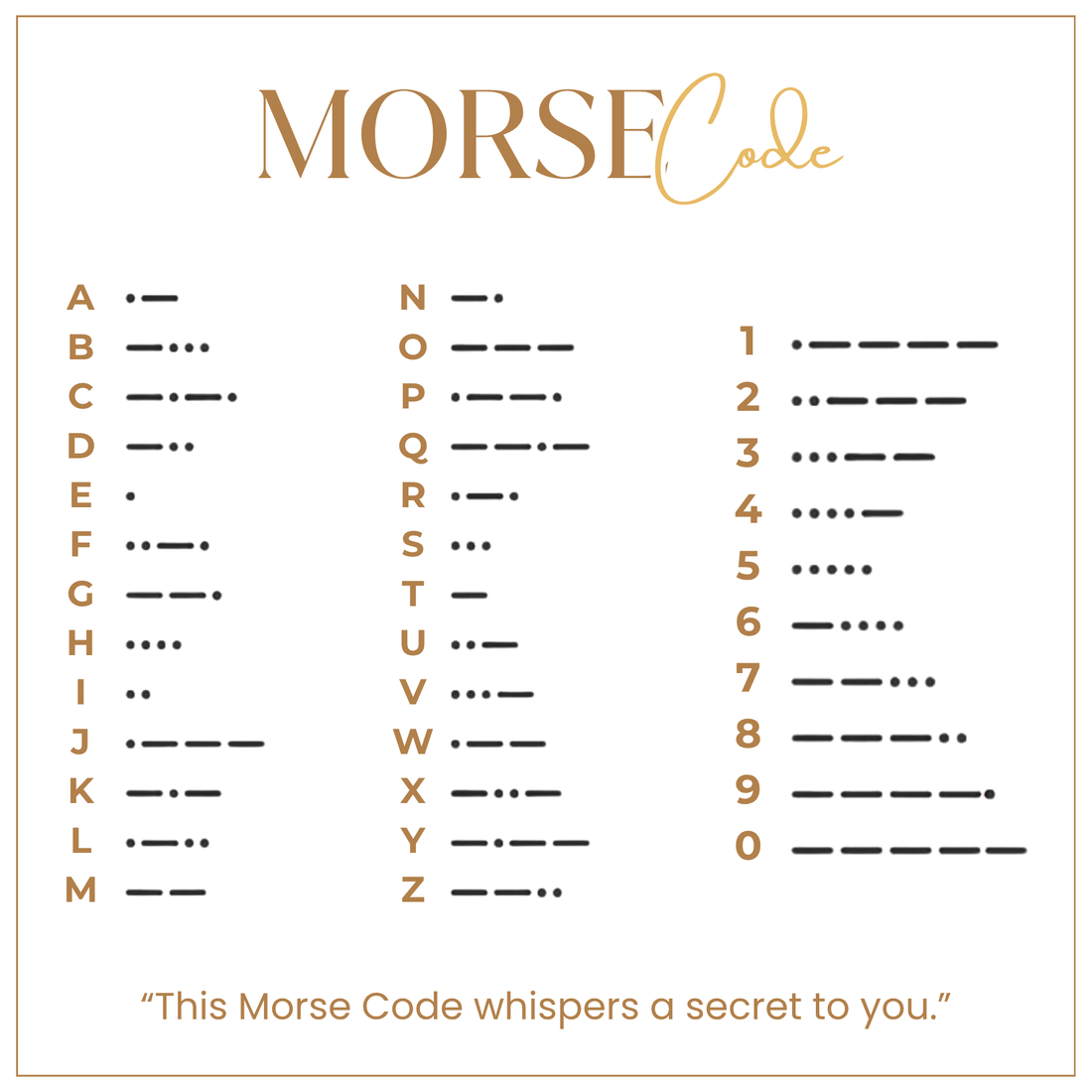 Morse Code Necklace