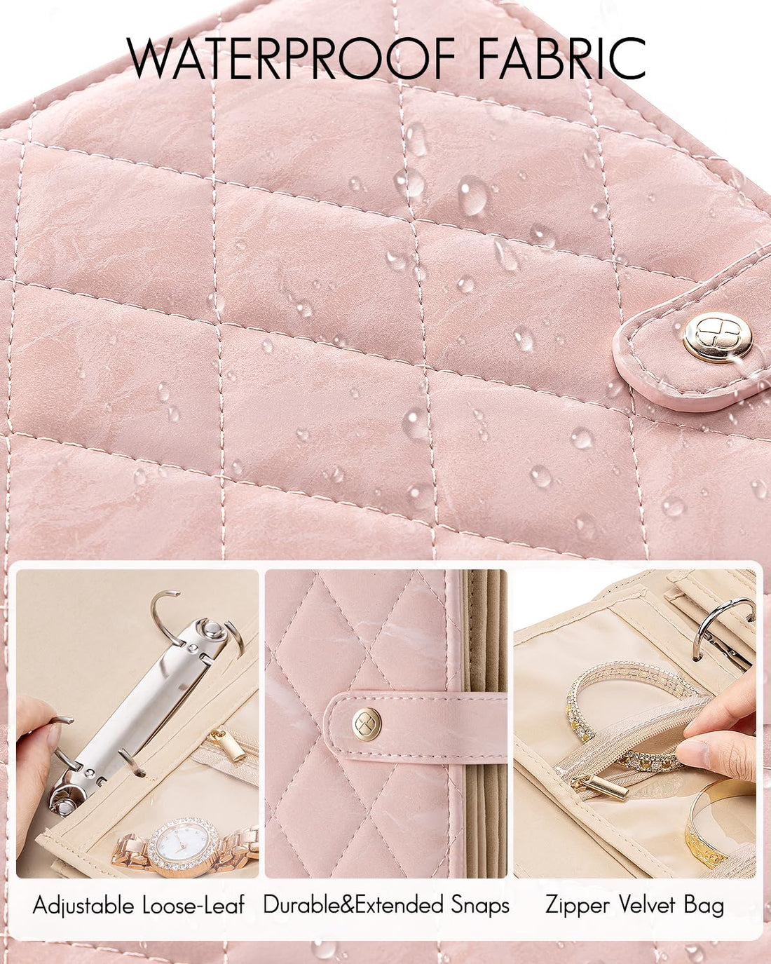 Travel Jewelry Organizer Case – Compact Jewelry Storage Book for Rings, Earrings & Necklaces