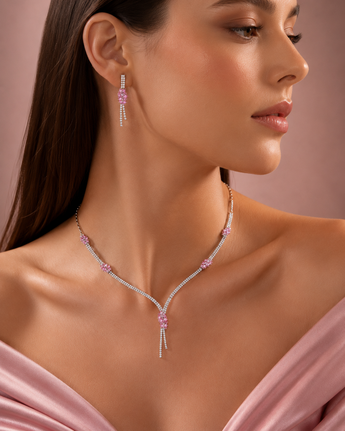 Y Shape Necklace Set