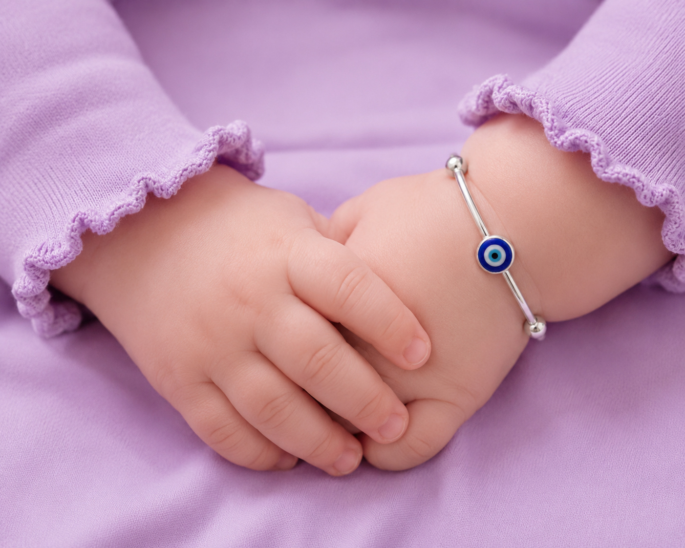 evil eye charm bangle