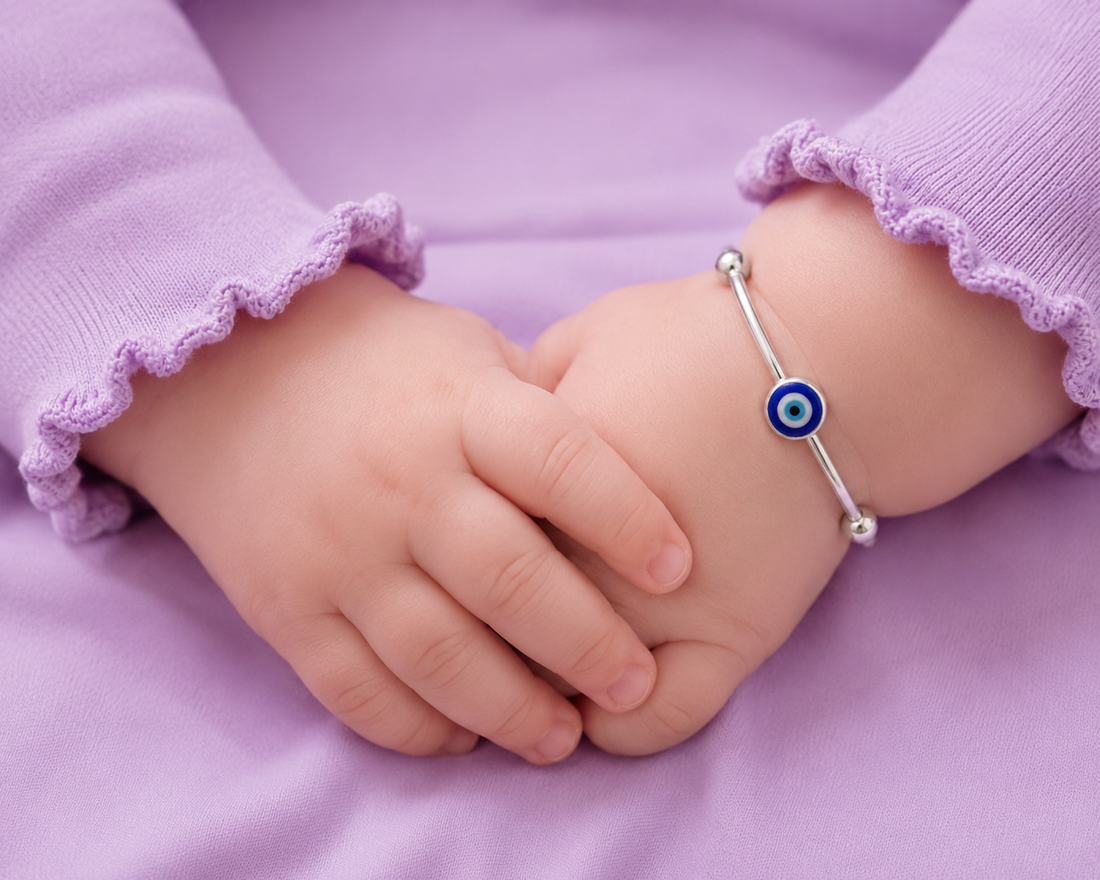 evil eye charm bangle