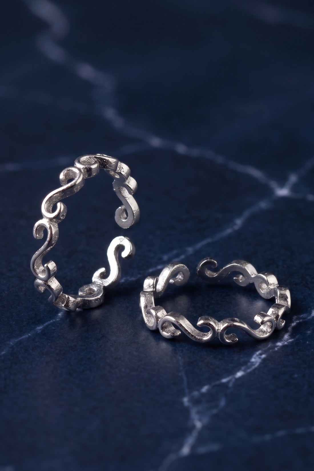 toe ring silver