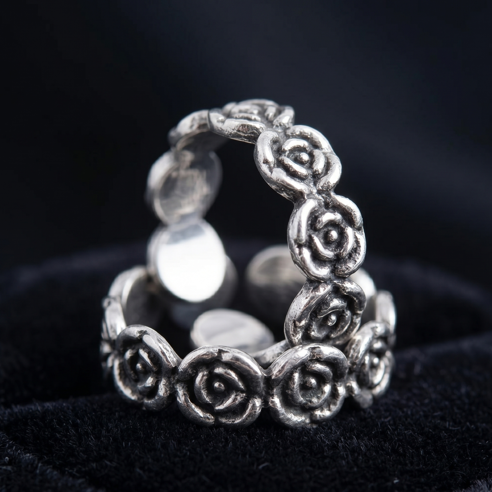 pure silver toe rings