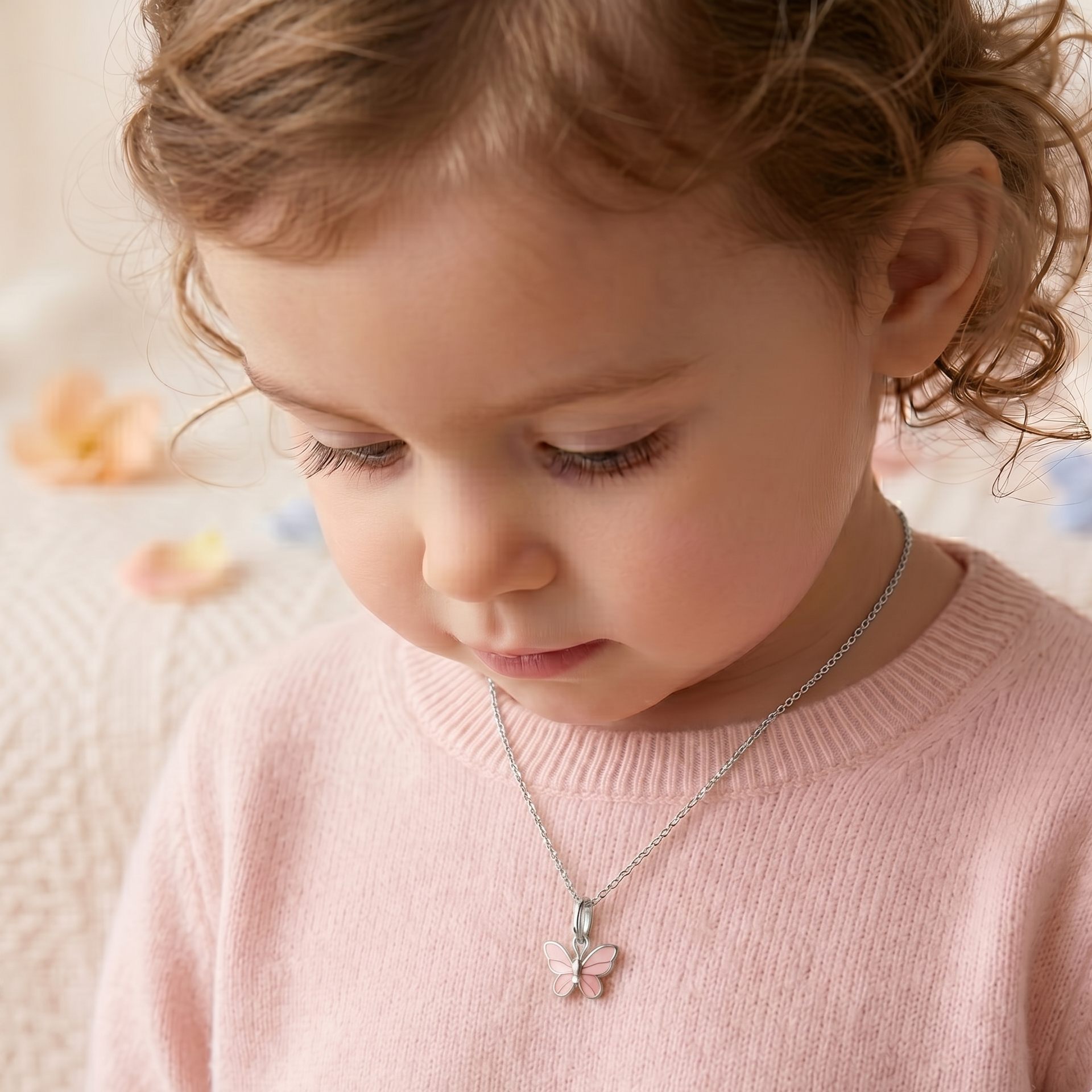silver pendant for baby girl
