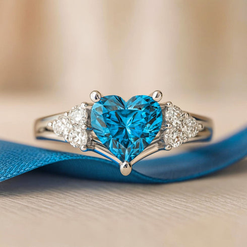 Orope's Azure Promise 925 Hallmarked Pure Silver Ring