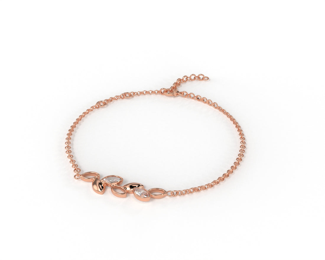 Orope’s Cubic Zirconia Charm Bracelet made with 925 Pure Sterling Silver