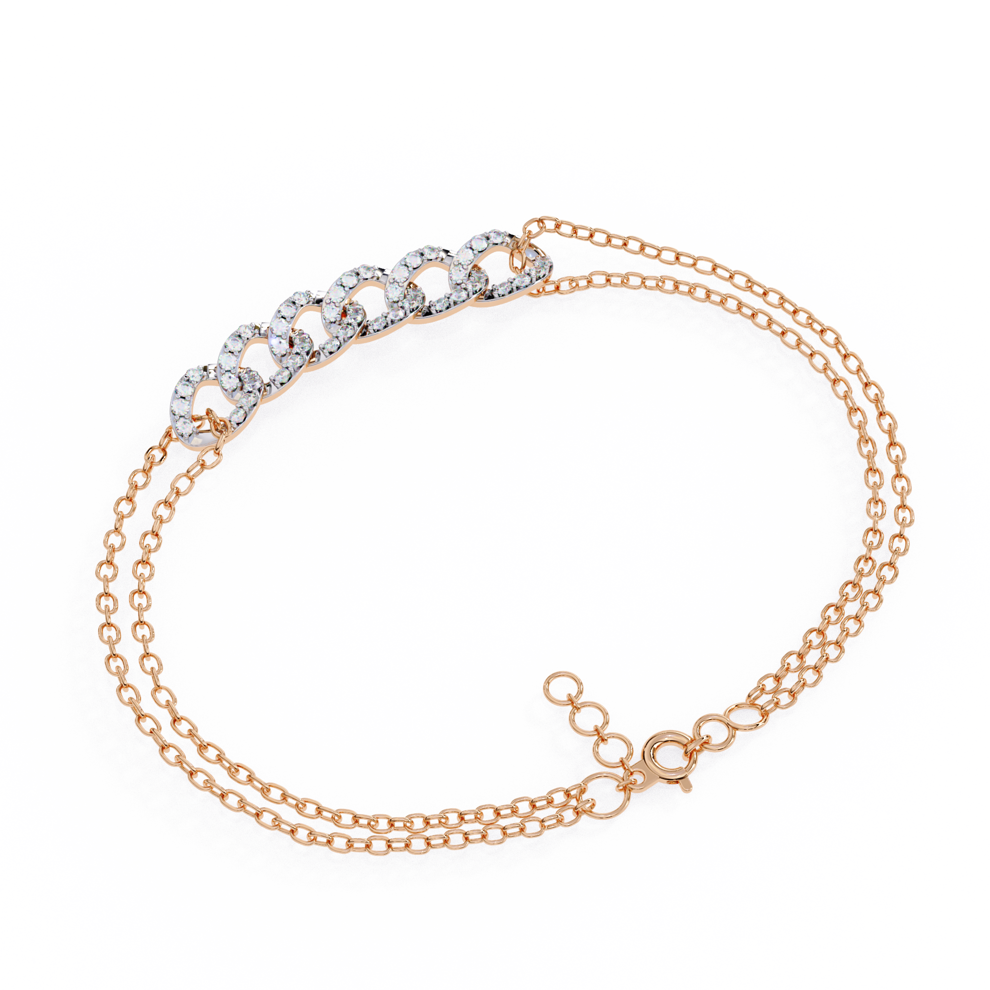 Luxe Pave Chain Link Bracelet | 925 Pure Sterling Silver