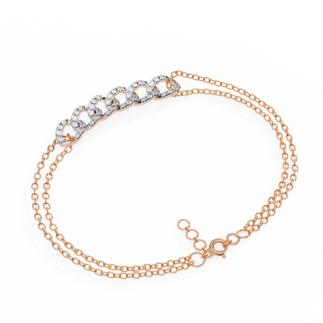 Luxe Pave Chain Link Bracelet | 925 Pure Sterling Silver
