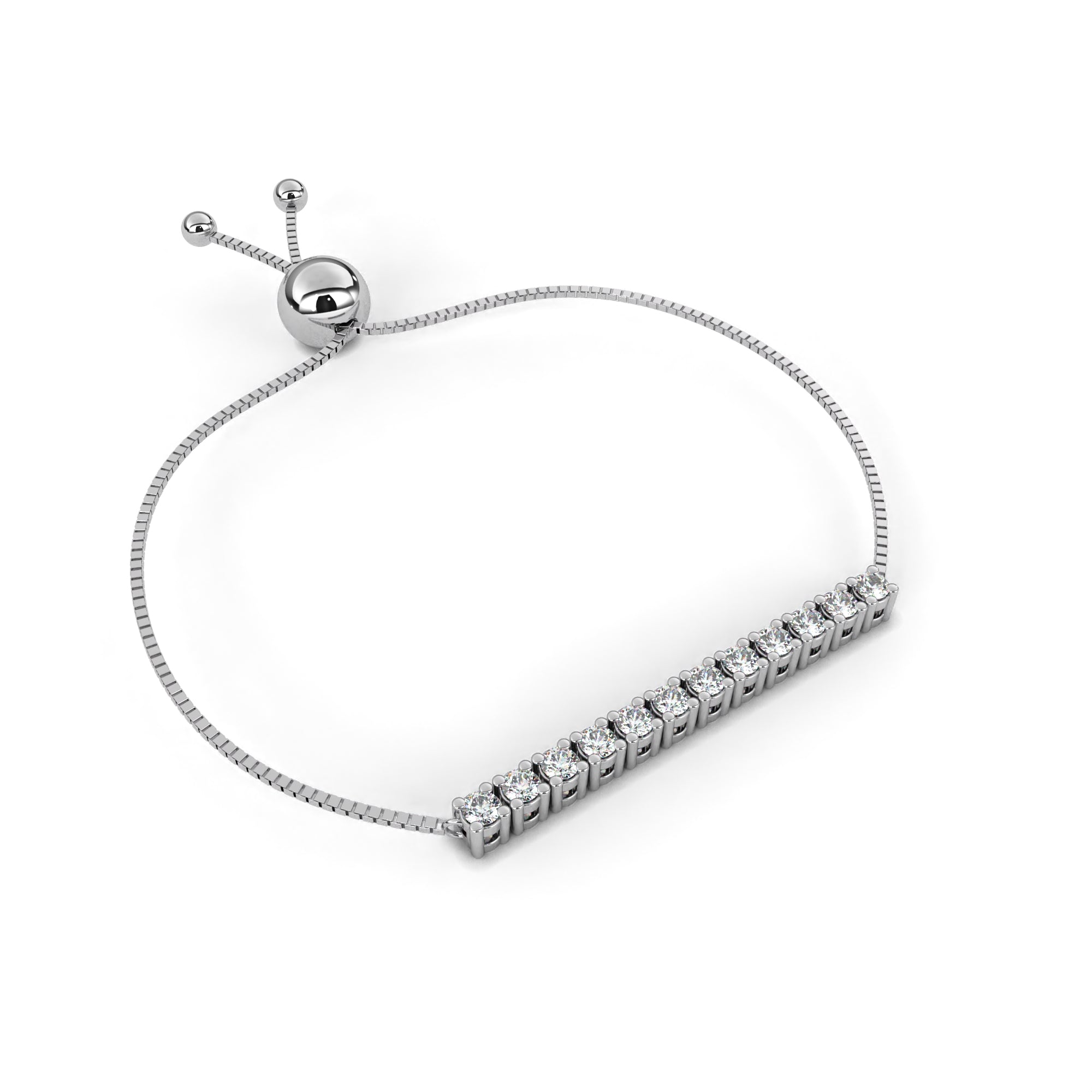 Pure Spark Bar Tennis Bracelet | 925 Sterling Silver