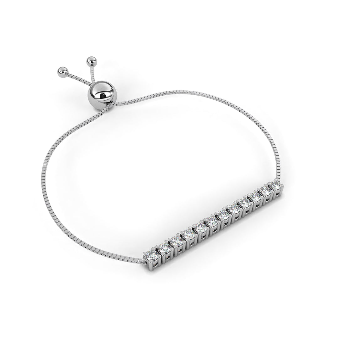 Pure Spark Bar Tennis Bracelet | 925 Sterling Silver