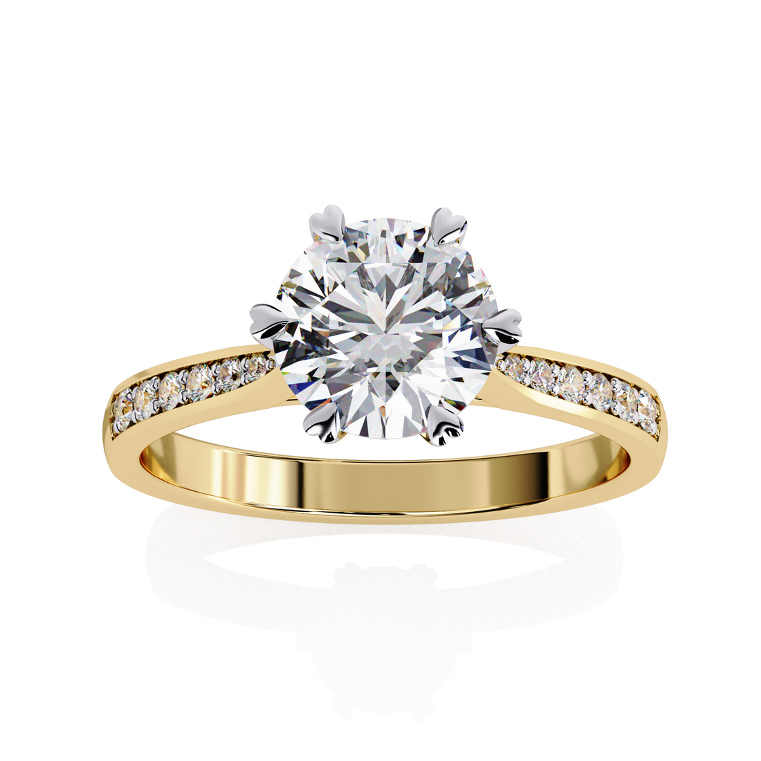 Signature Round Cut Proposal Ring | 925 Sterling Silver