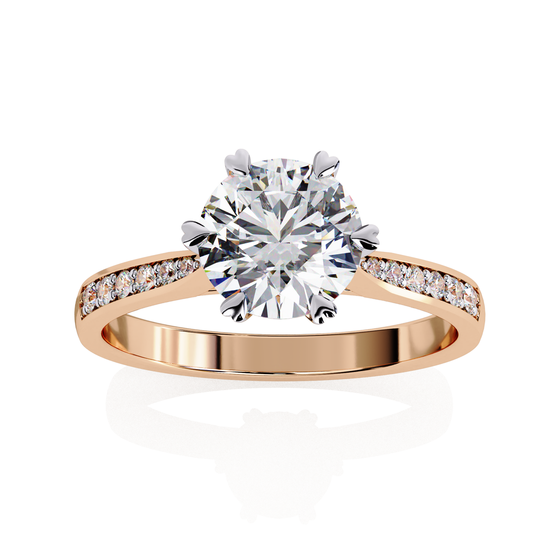 Signature Round Cut Proposal Ring | 925 Sterling Silver