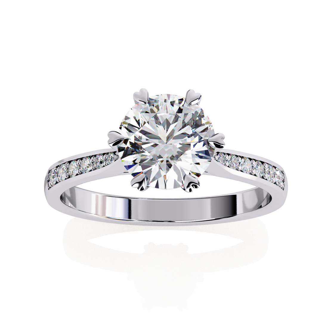 Signature Round Cut Proposal Ring | 925 Sterling Silver