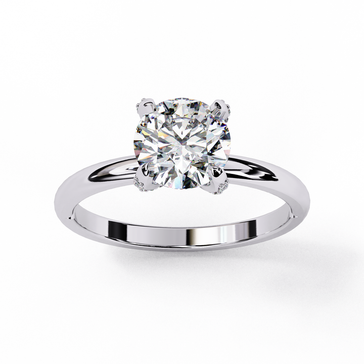 Timeless Glow Round-Cut Diamond-Style Ring | 925 Sterling Silver
