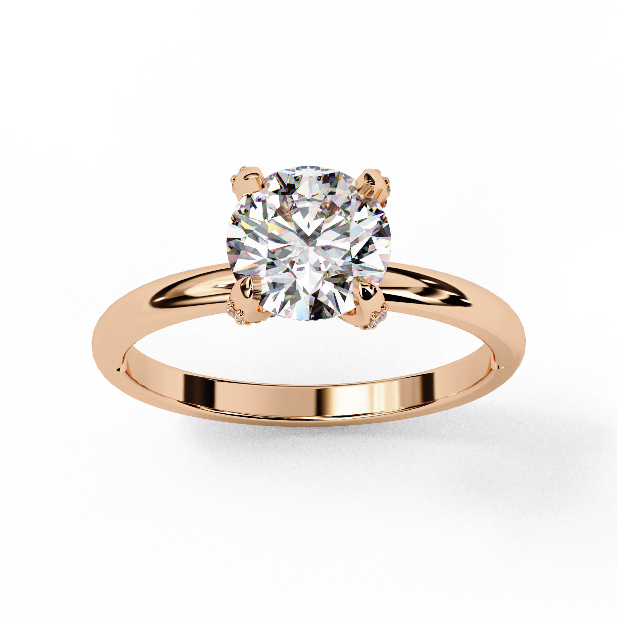 Timeless Glow Round-Cut Diamond-Style Ring | 925 Sterling Silver