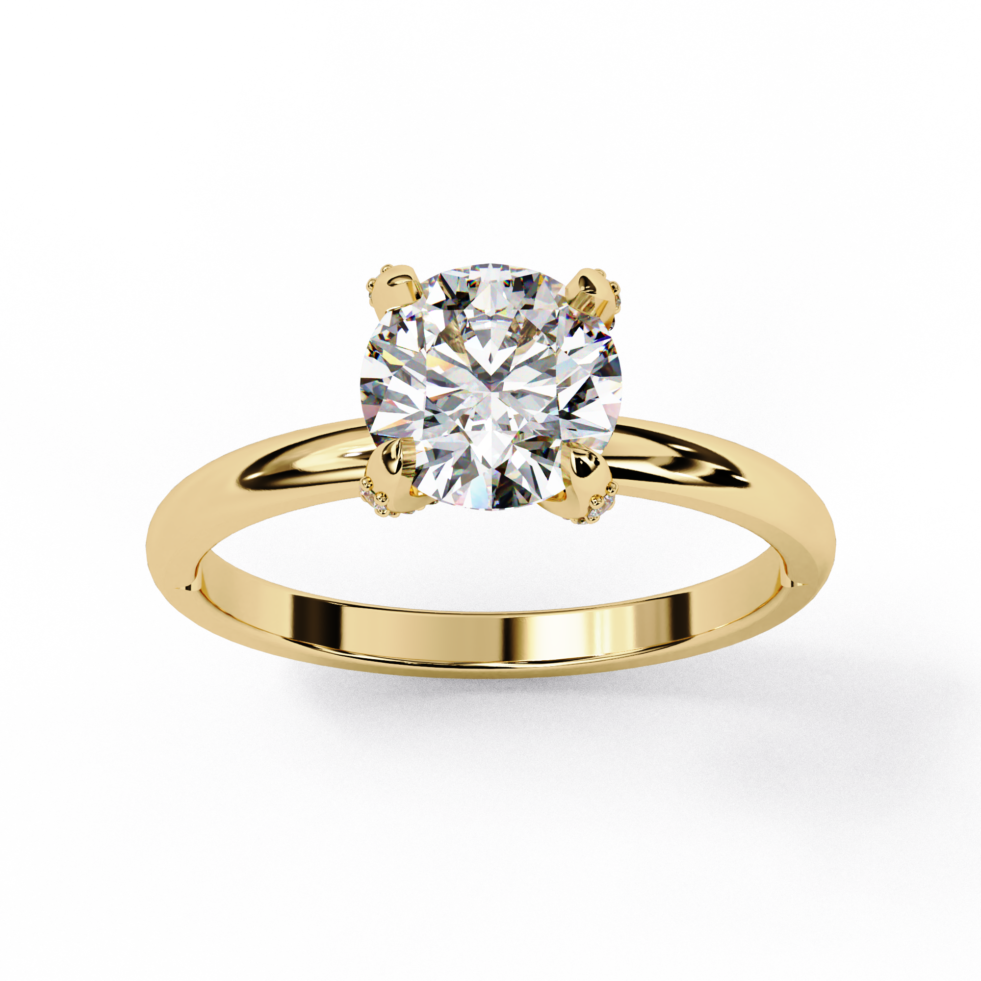 Timeless Glow Round-Cut Diamond-Style Ring | 925 Sterling Silver