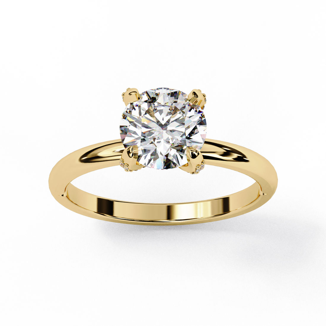 Timeless Glow Round-Cut Diamond-Style Ring | 925 Sterling Silver