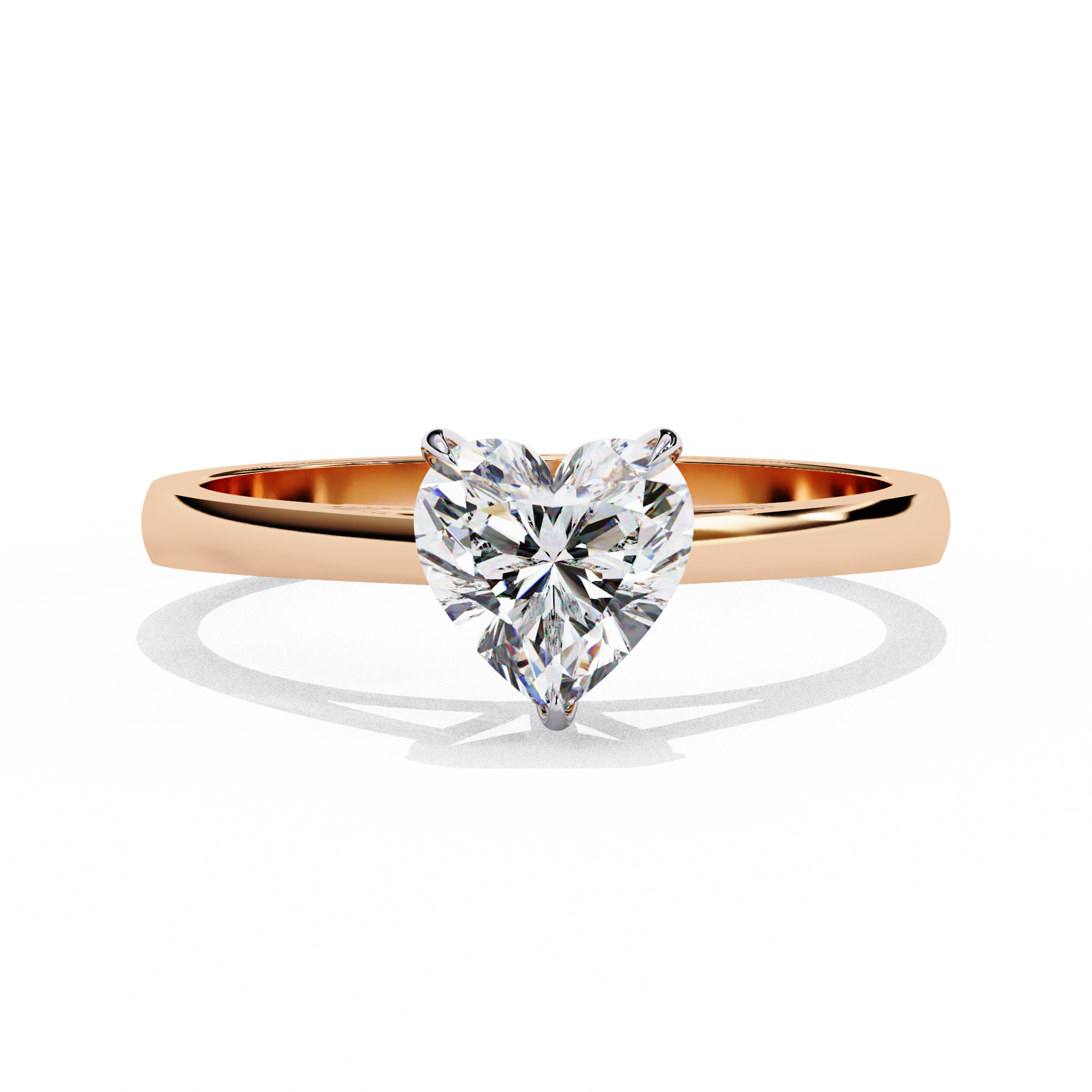 Heart-Cut Diamond Promise Ring | 925 Sterling Silver