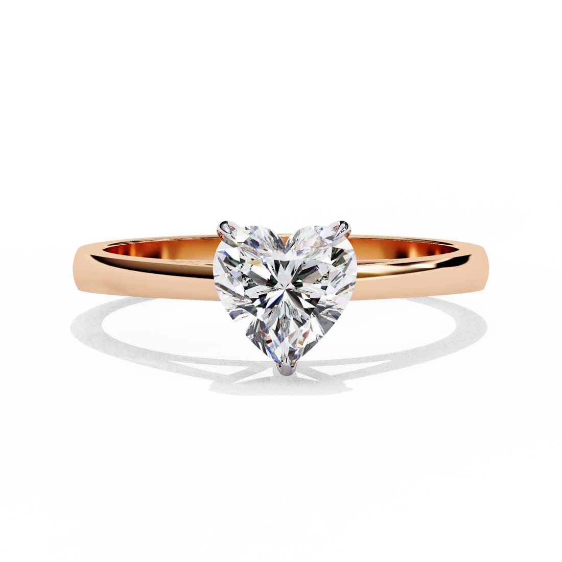 Heart-Cut Diamond Promise Ring | 925 Sterling Silver