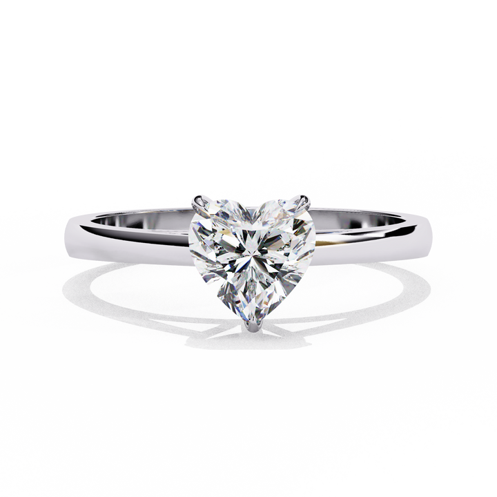 Heart-Cut Diamond Promise Ring | 925 Sterling Silver