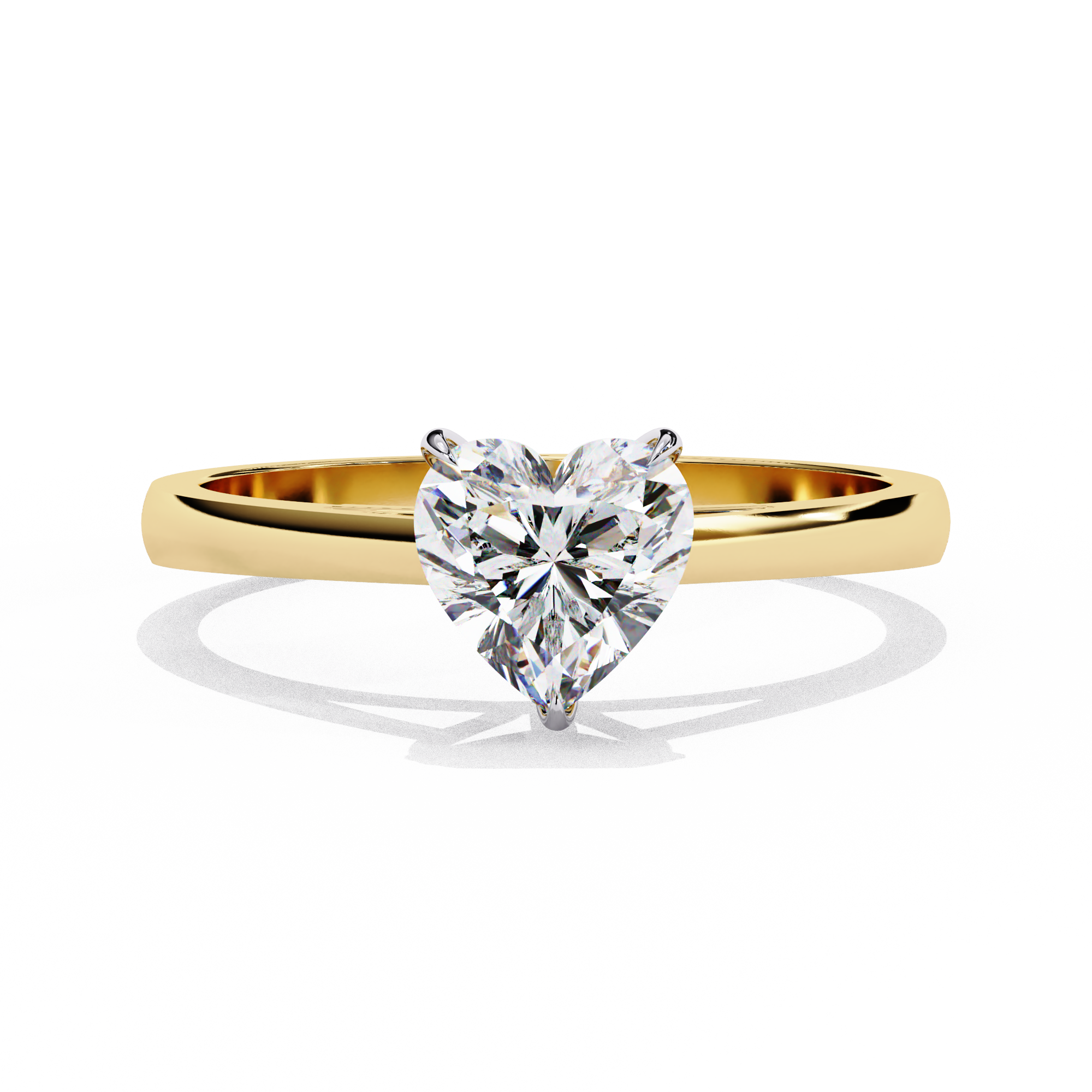 Heart-Cut Diamond Promise Ring | 925 Sterling Silver