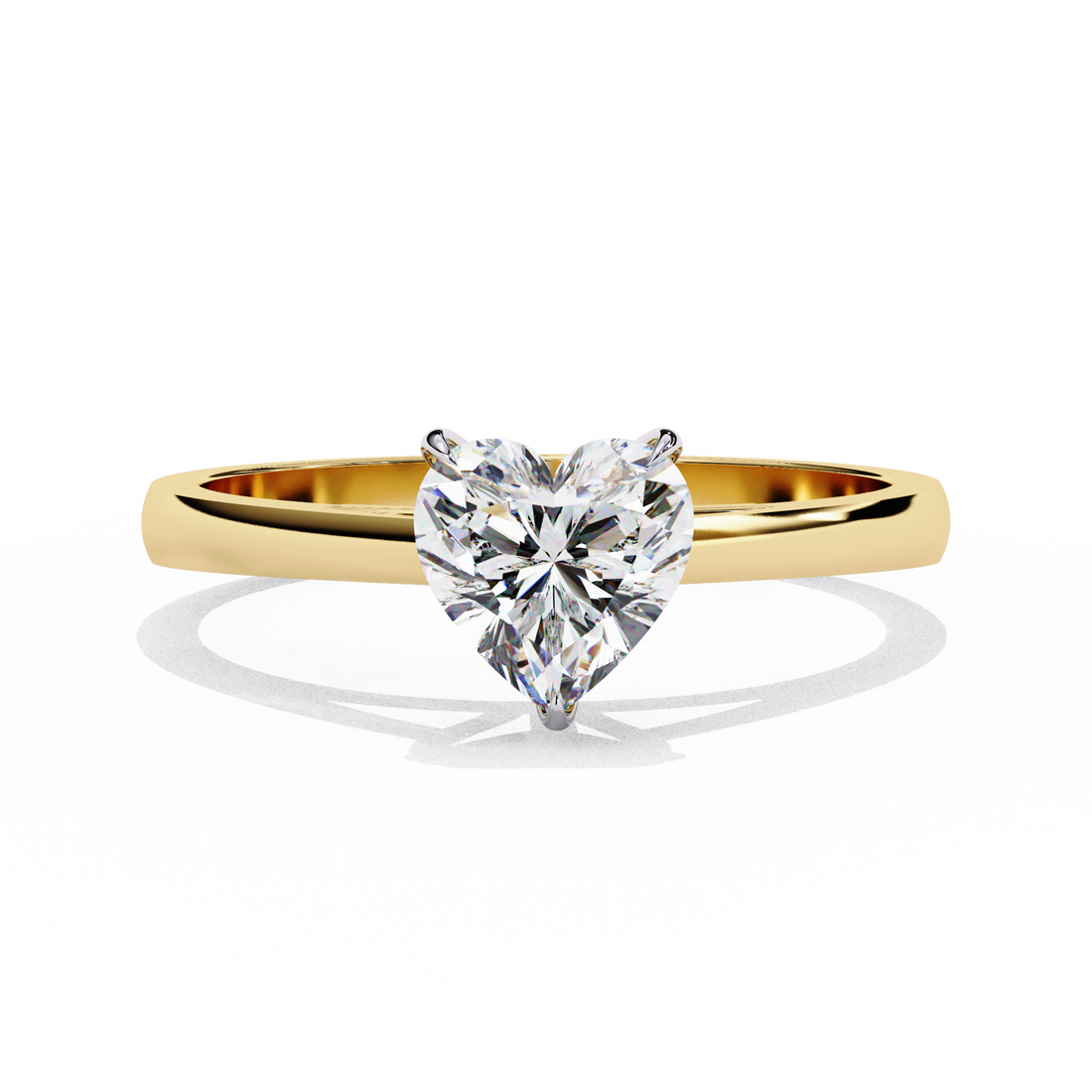 Heart-Cut Diamond Promise Ring | 925 Sterling Silver