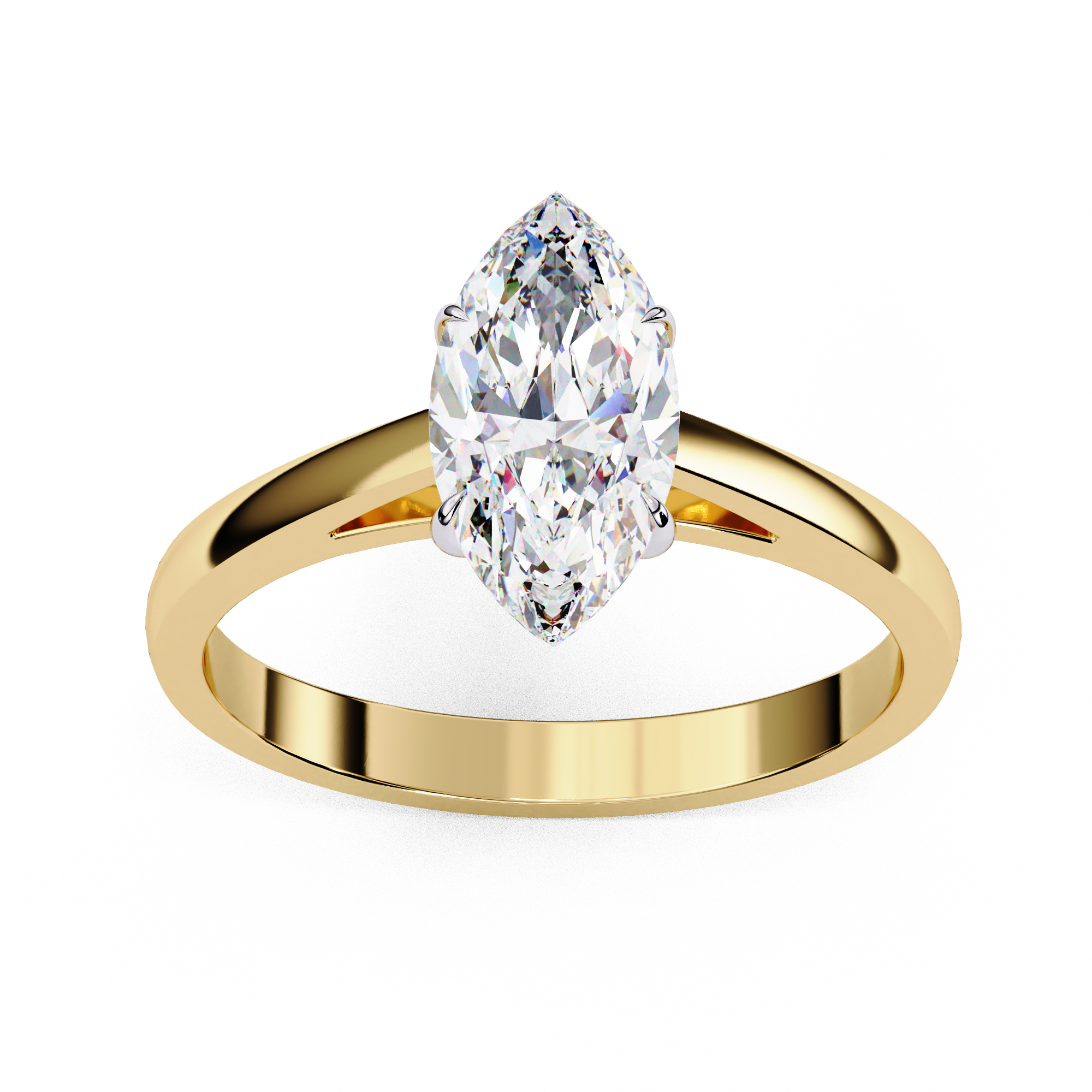 Minimal Marquise Diamond Ring | 925 Sterling Silver
