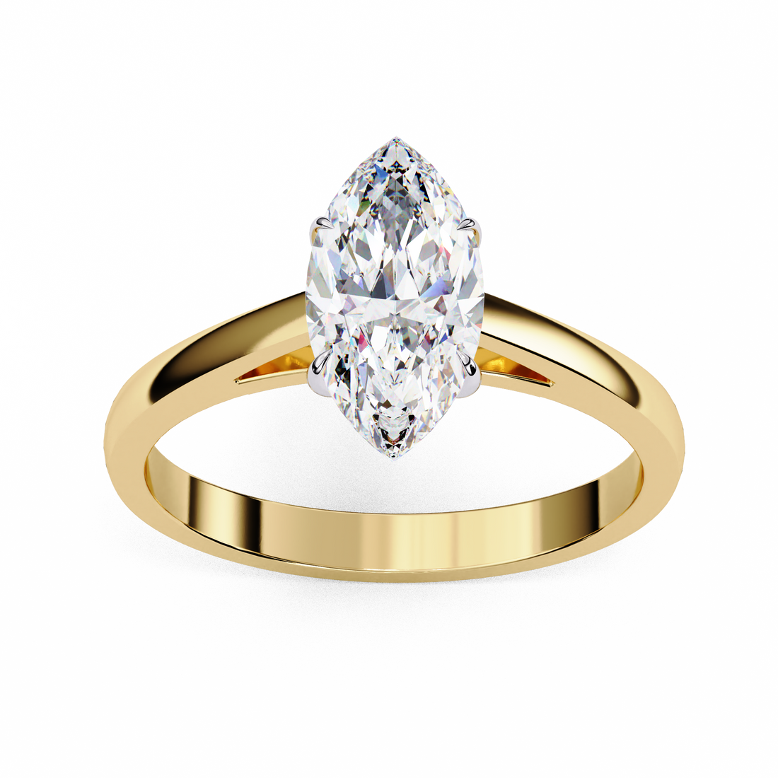 Minimal Marquise Diamond Ring | 925 Sterling Silver