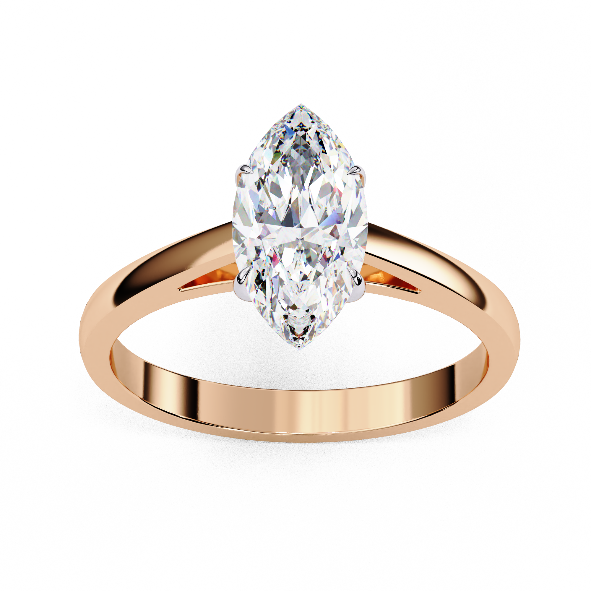 Minimal Marquise Diamond Ring | 925 Sterling Silver