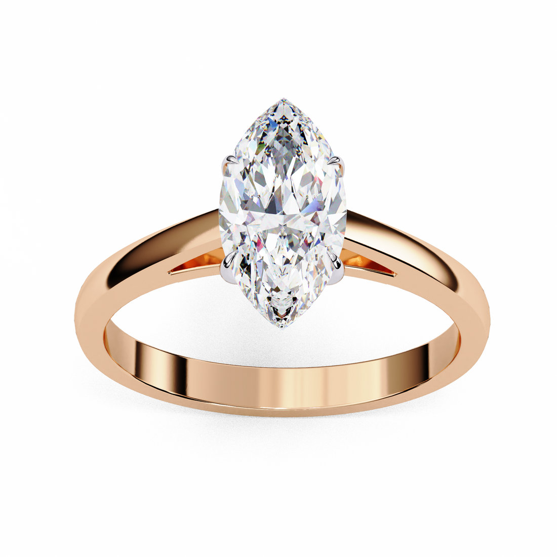 Minimal Marquise Diamond Ring | 925 Sterling Silver