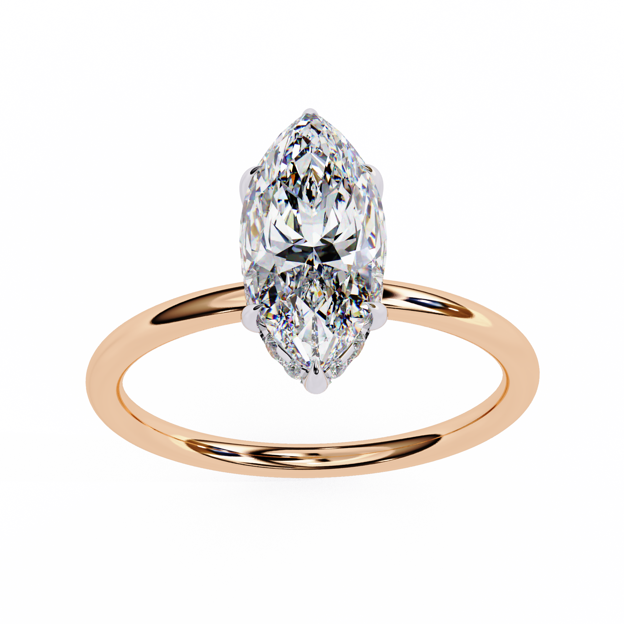 Celestial Grace Pear-Cut Solitaire Ring | 925 Sterling Silver