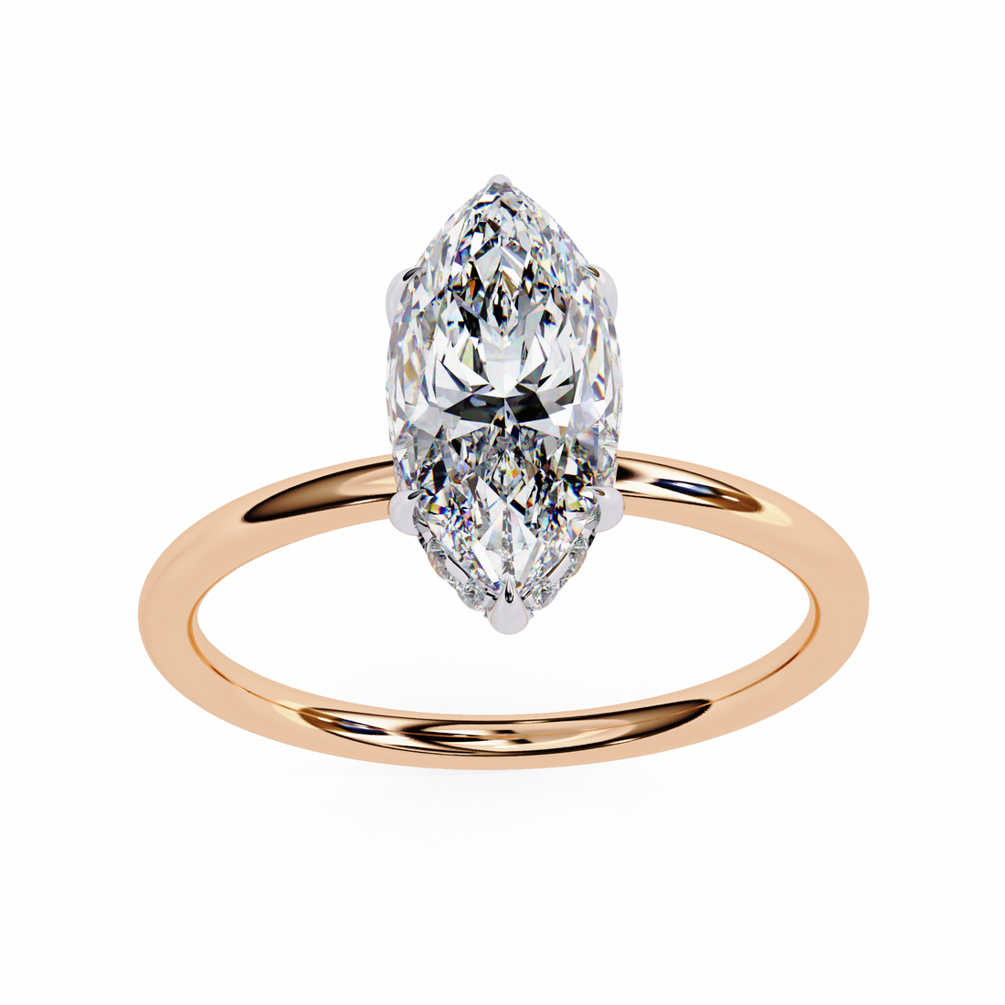 Celestial Grace Pear-Cut Solitaire Ring | 925 Sterling Silver