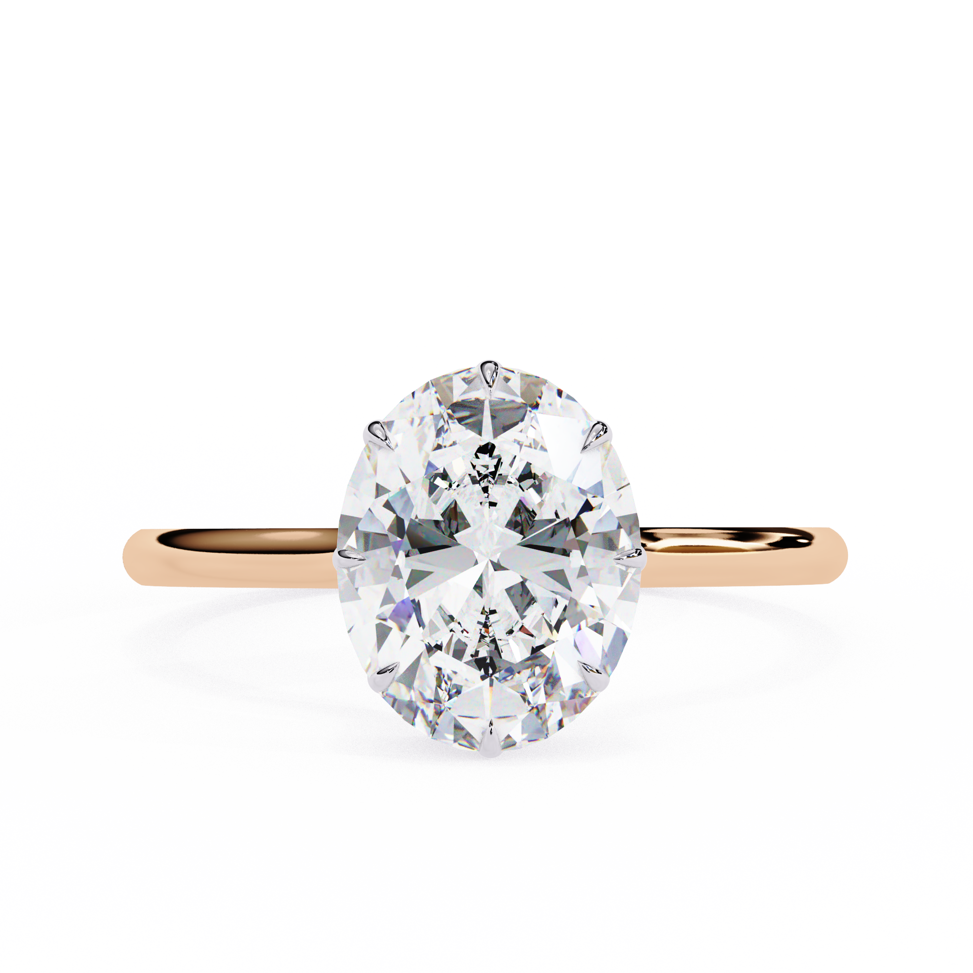Classic Oval-Cut Solitaire Ring | 925 Sterling Silver
