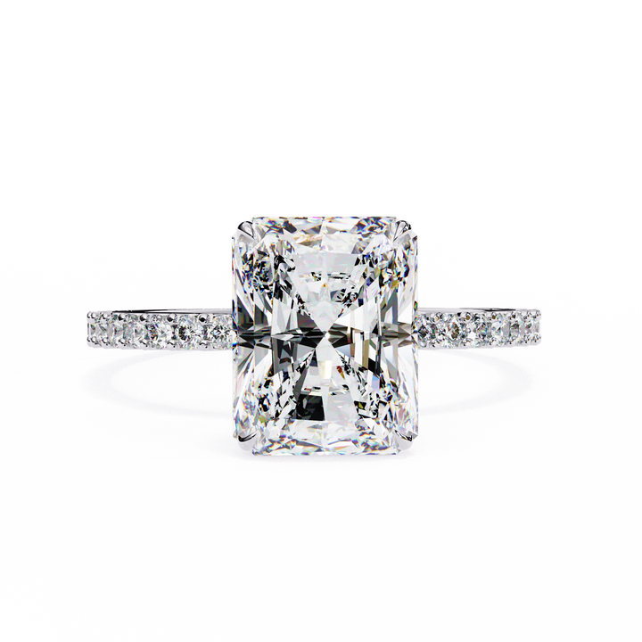 Oropé Classic Radiance Rectangular Solitaire Ring | 925 Pure Sterling Silver