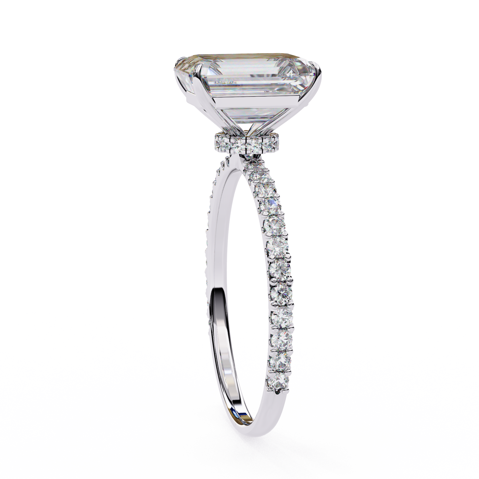 Oropé Classic Radiance Rectangular Solitaire Ring | 925 Pure Sterling Silver