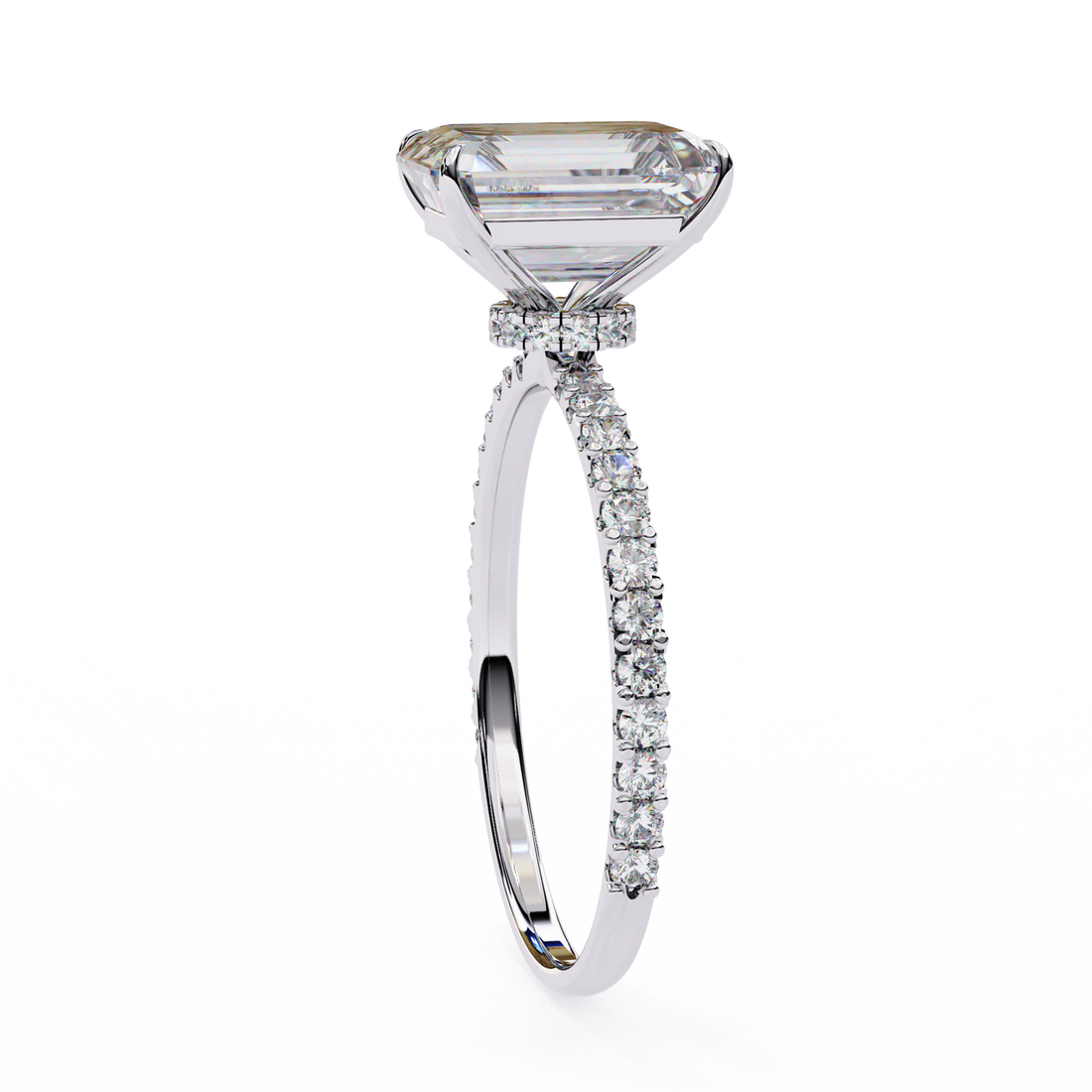 Oropé Classic Radiance Rectangular Solitaire Ring | 925 Pure Sterling Silver