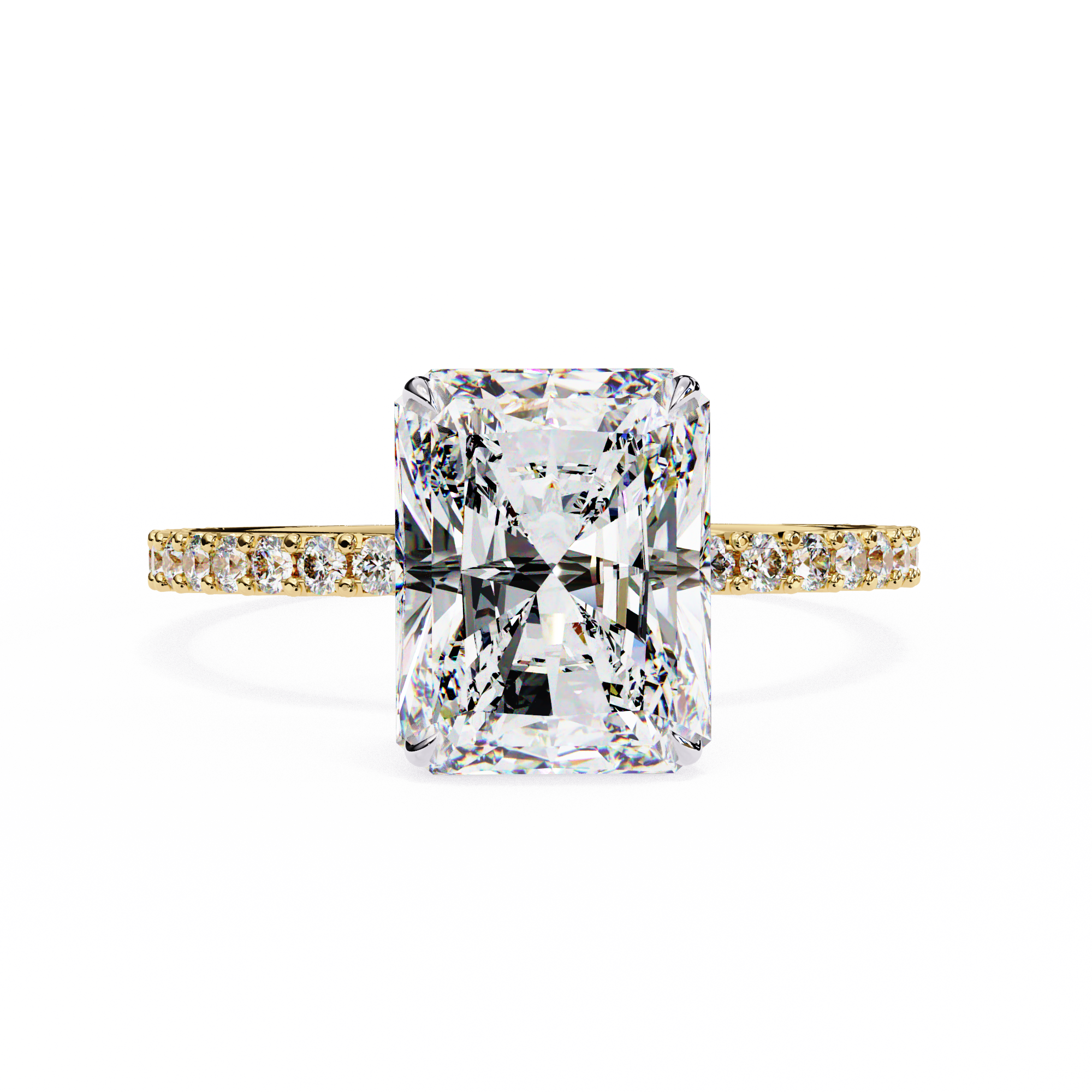 Oropé Classic Radiance Rectangular Solitaire Ring | 925 Pure Sterling Silver