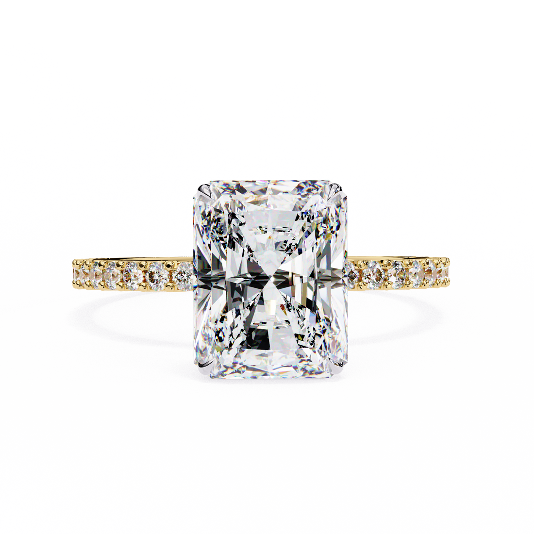 Oropé Classic Radiance Rectangular Solitaire Ring | 925 Pure Sterling Silver
