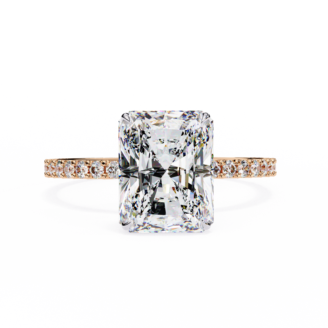 Oropé Classic Radiance Rectangular Solitaire Ring | 925 Pure Sterling Silver