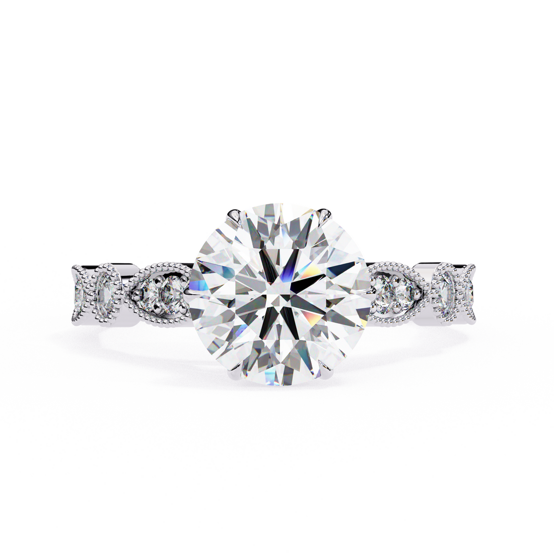 Oropé Classic Radiance Round Solitaire Ring | 925 Pure Sterling Silver