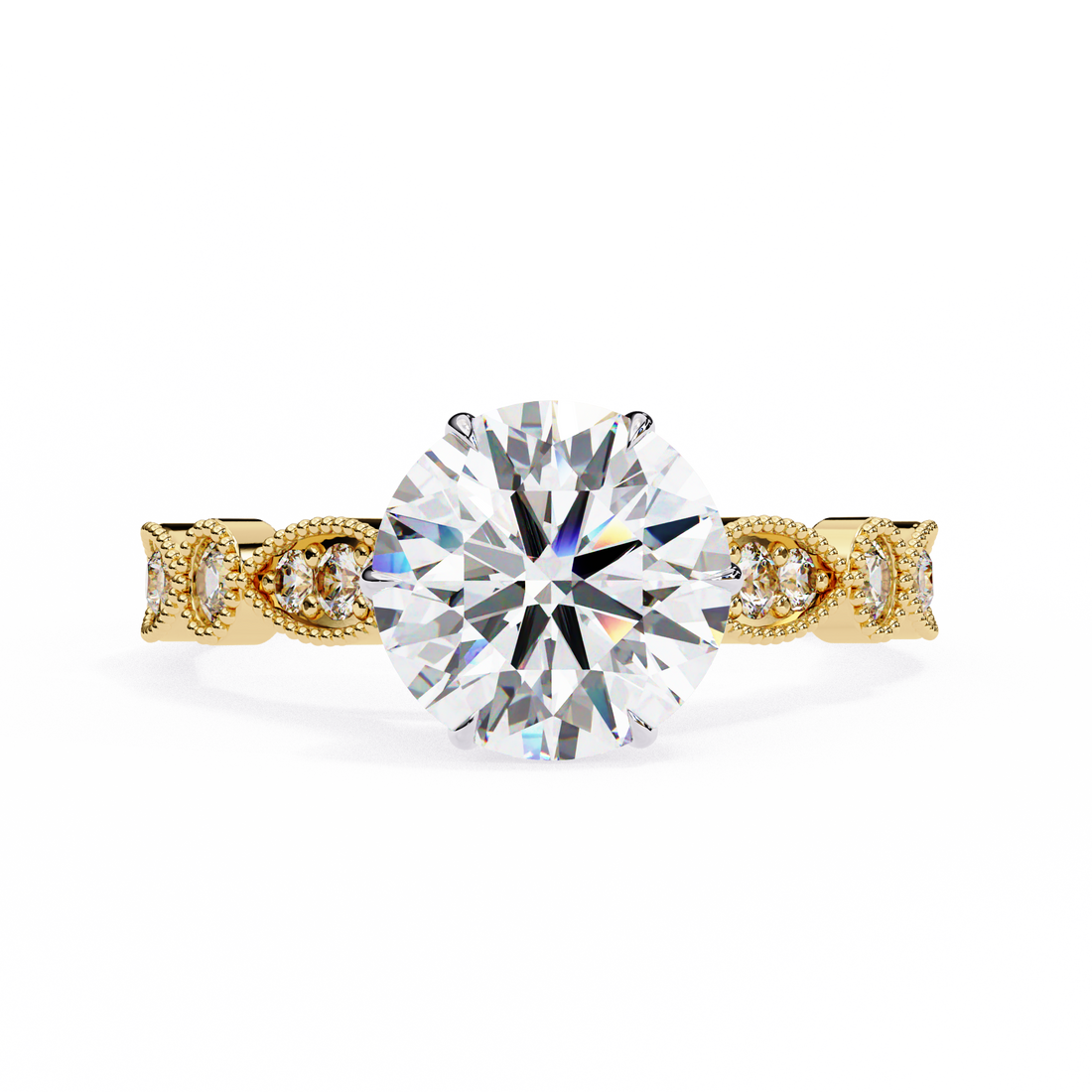 Oropé Classic Radiance Round Solitaire Ring | 925 Pure Sterling Silver