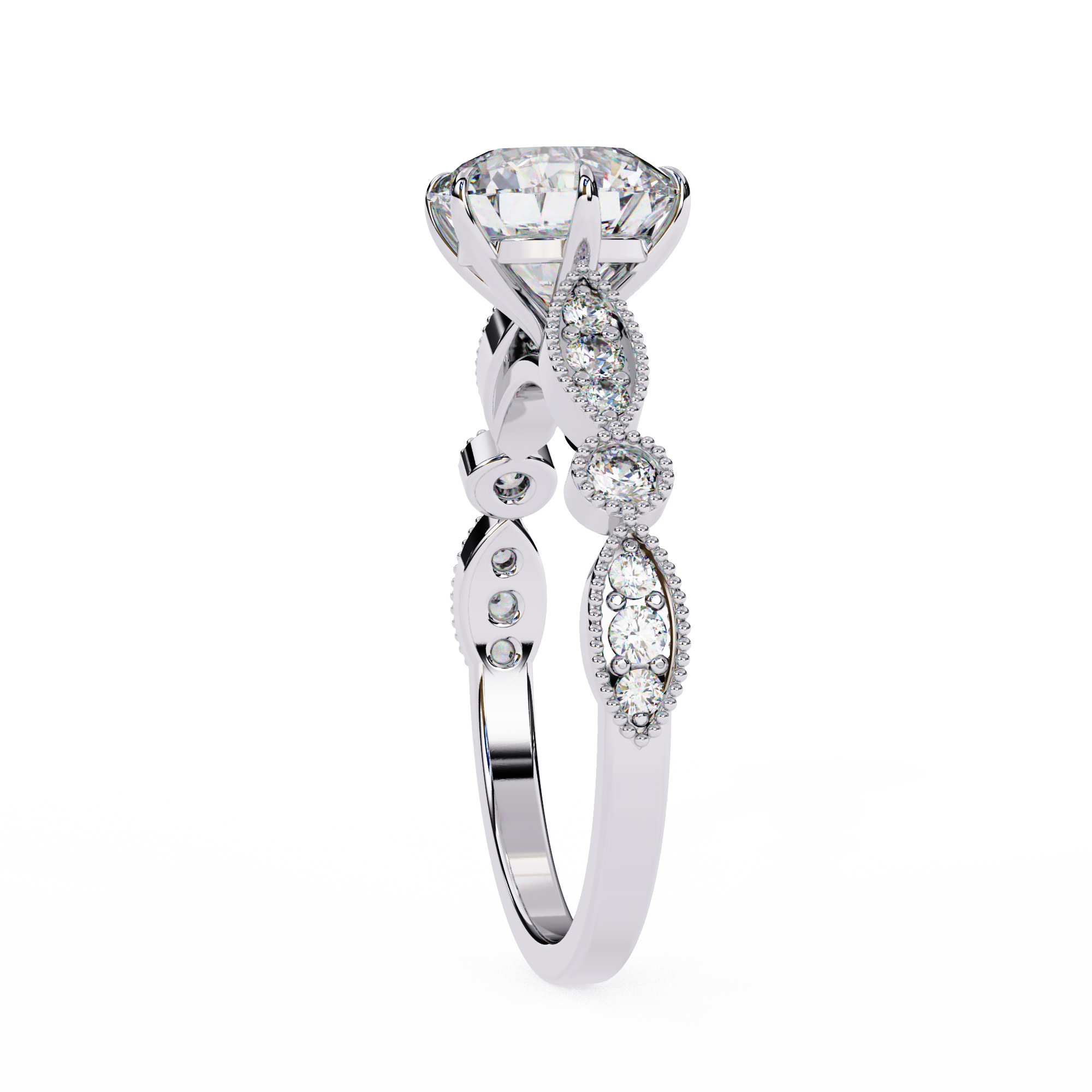 Oropé Classic Radiance Round Solitaire Ring | 925 Pure Sterling Silver