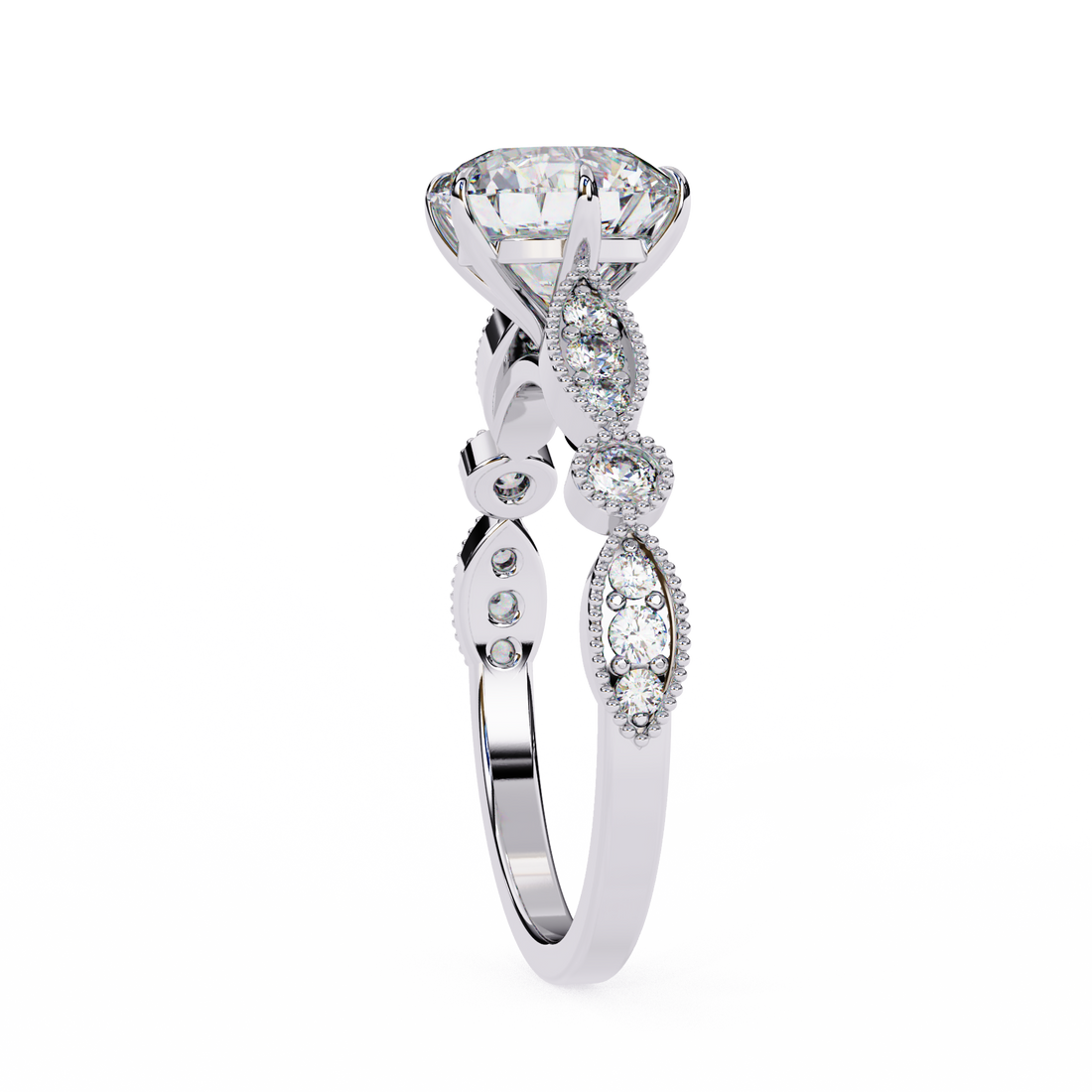 Oropé Classic Radiance Round Solitaire Ring | 925 Pure Sterling Silver