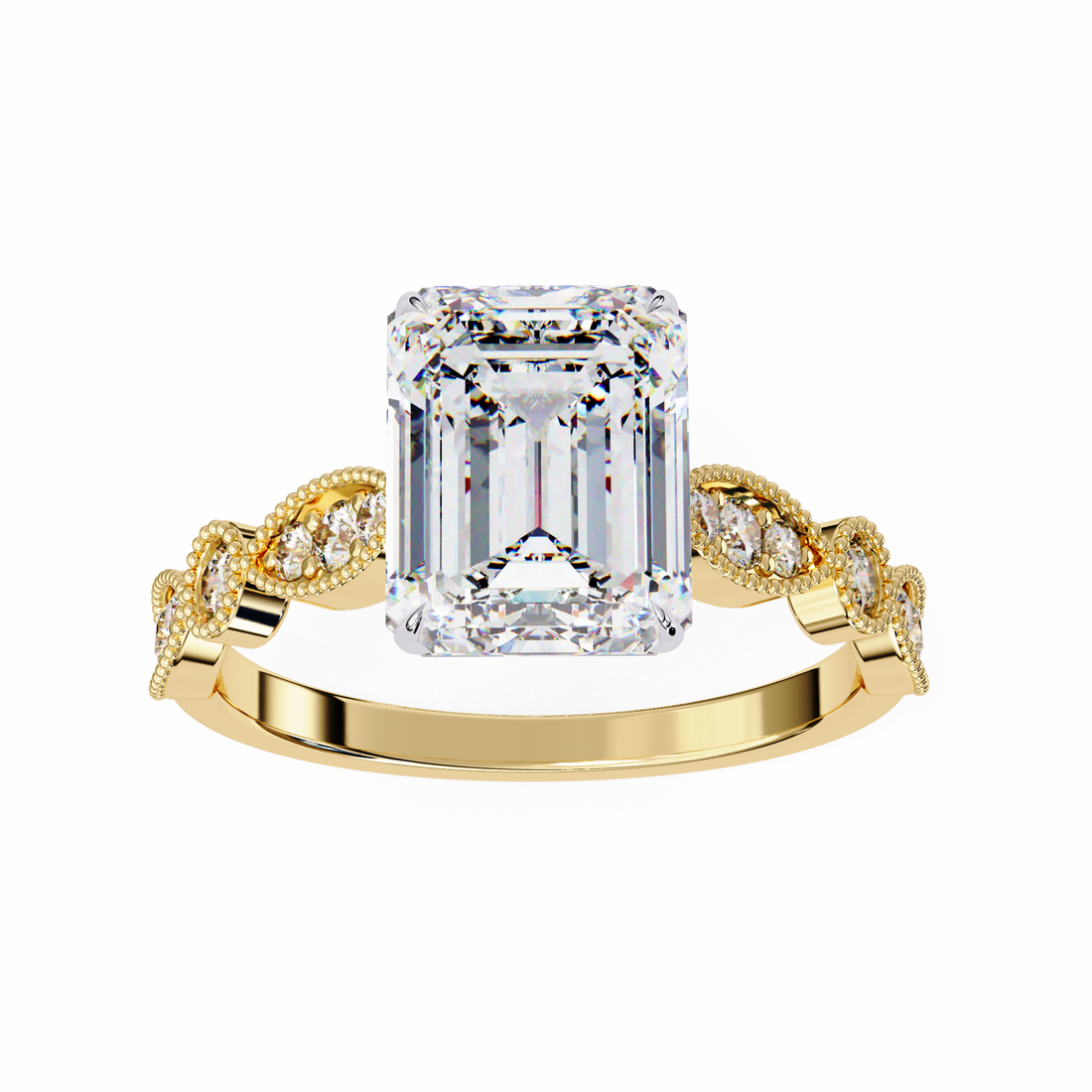 Oropé Classic Radiance Emerald-Cut Solitaire Ring | 925 Pure Sterling Silver