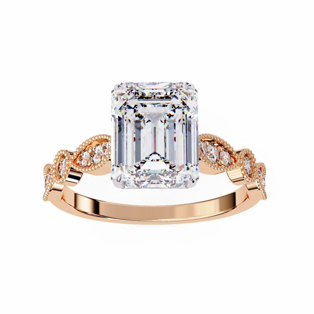 Oropé Classic Radiance Emerald-Cut Solitaire Ring | 925 Pure Sterling Silver