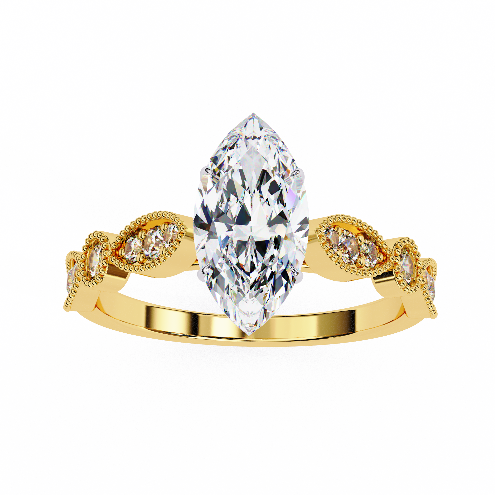 Oropé Classic Radiance Marquise Solitaire Ring | 925 Pure Sterling Silver