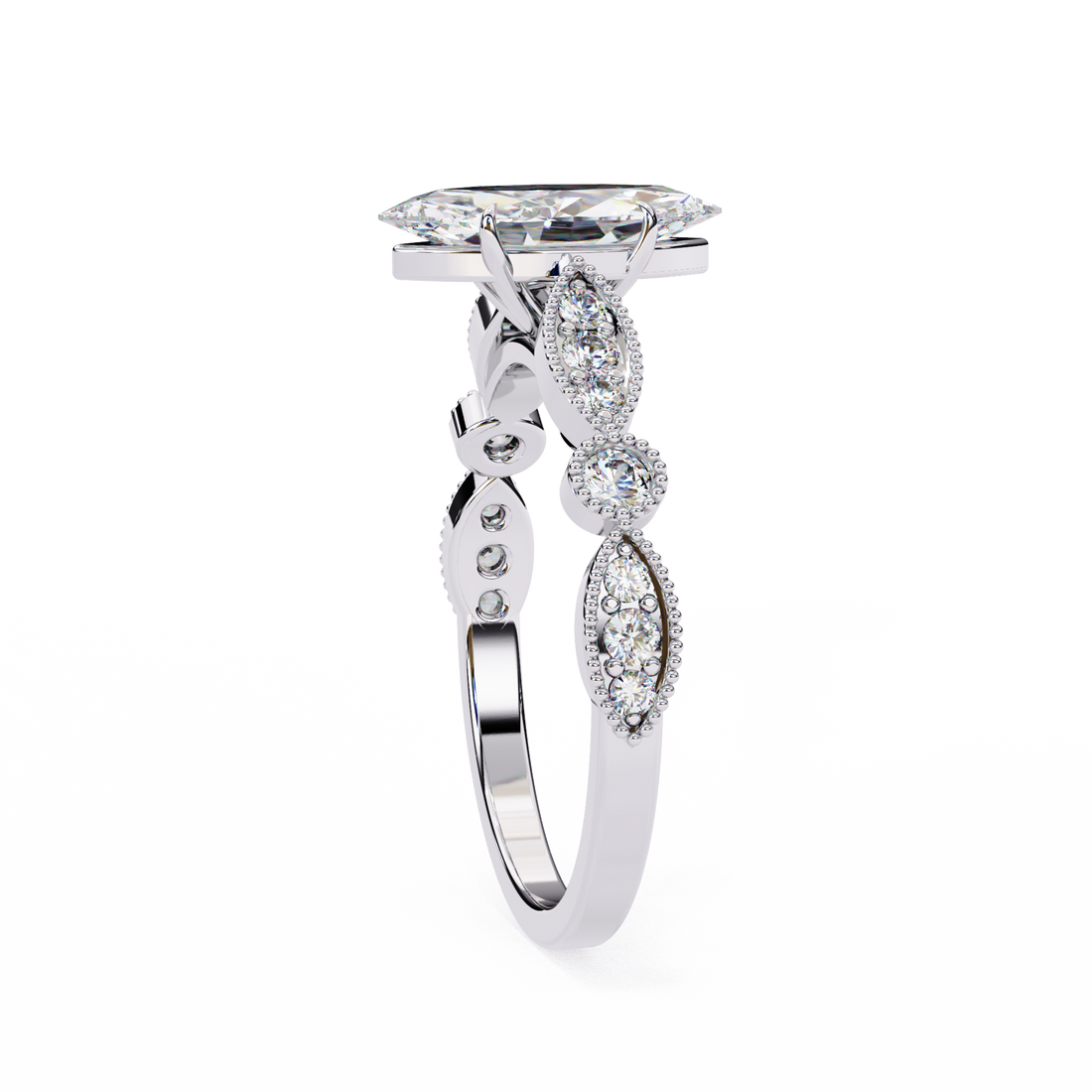 Oropé Classic Radiance Marquise Solitaire Ring | 925 Pure Sterling Silver