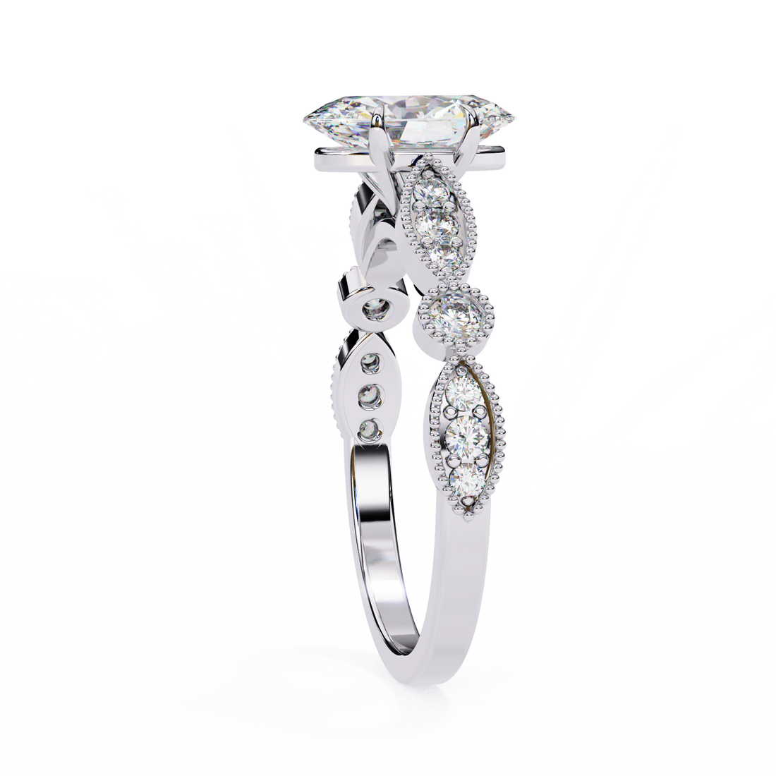 Oropé Classic Radiance Oval Solitaire Ring | 925 Pure Sterling Silver